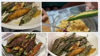 Stuffed Green chilly Fry | Bharwa Mirchi | हरी मिर्च फ्राई #greenchillifry