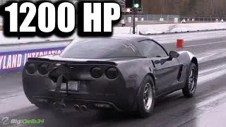 1200hp Twin Turbo Stick Shift Grand Sport Goes to Town!!