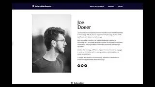 Grand Conference WordPress Theme &mdash; How to create a single speaker page using Elementor