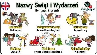 Święta, nazwy świąt, wydarzeń i uroczystości po angielsku - Holidays and events in English