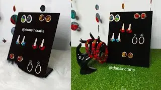GLITTERING ANKARA FABRIC EARRINGS//AFROCENTRIC FASHION BY DCC