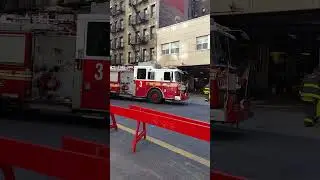FDNY ENGINE 3 *FASTEST PARKING EVER* POV UPCLOSE Chelsea Crew NYC #fdny #firetrucks #chelseanyc #nyc