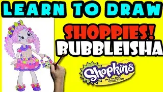 How To Draw Shoppies Shopkins: Bubbleisha, Step By Step Shoppies Drawing Shopkins