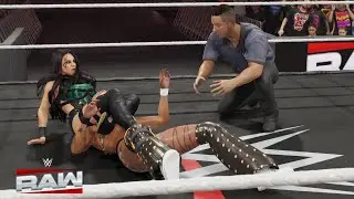 WWE 2K25 RAW : IC TITLE MATCH - SOL RUCA VS STEPHANIE VAQUER (c)