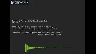 2026JAN23 Emergency Amateur Radio Club Evening Net