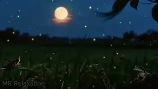ASMR Sleep Deeply 🌿 Crickets & Frogs Sounds in the Village at Night