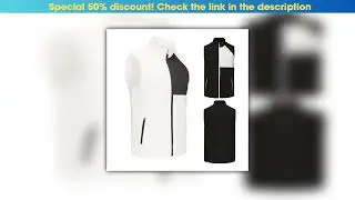 Hot Picks Winter Men's Windproof Golf Vest Outerwear Fleece Lined Sleeveless Golf Jacket for Ladies