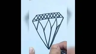 Draw Easy Diamond Drawing/#inshort #viral #easy #drawing #diamond/Haa-Meem 4science