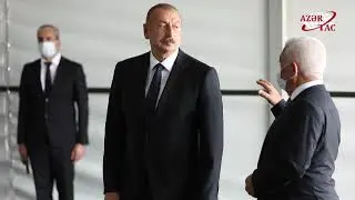 Prezident Sumqayıt Elektrik Stansiyasının yeni estakada nasos stansiyasının açılışında iştirak edib