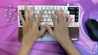 NK65 V2 Alumunium - Durock Lavender Switch (Lubed & Filmed) Typing Test