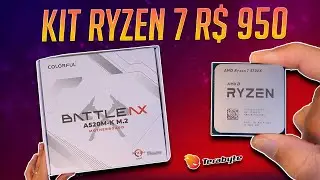CHEGOU! KIT Ryzen 7 por R$ 950!! 5700X e A520m