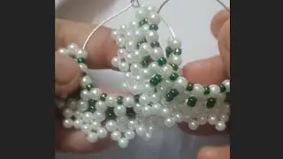Pearl Hoop Earrings New Design |DIY Tutorial | Easy And Simple trick | Step By Step