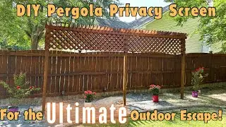 Need More Privacy? Why Not DIY A Pergola Privacy Screen For The ULTIMATE Outdoor Escape✨🏡🌷💖✨