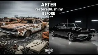ASMR Car Restoration! 1969 Dodge Charger Full Restoration Burnt