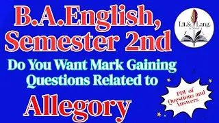 B.A. English | What is Allegory | Forms of Poetry | Semester 2nd |