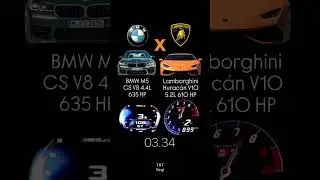 BMW M5 CS V8 4.4L 635 HP vs Lamborghini Hurac&aacute;n V10 5.2L 61O HP