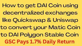 HOW TO GET #DAI #COIN THROUGH #DECENTRALIZED #EXCHANGES