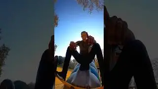 bella ciao playground parkour crazy slide chasing POV😳 #slide #park