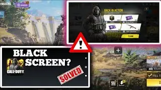 How to Fix Call of Duty Mobile Screen Blackout ||  COD MOBILE BLACK SCREEN FIX | BLACK SCREEN ISSUE