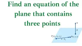 Find an equation of plane that contains 3 points (3,5,2)(2,3,1)  (-1,-1,4) #linearalgebra engr233