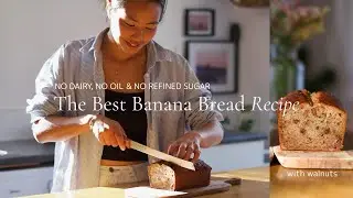 乳製品・オイル・精製砂糖不使用！バナナブレッドのレシピ🍌 