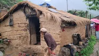 Happy family organic fish cooking recipe in the mid-eastern rural Region of Nepal