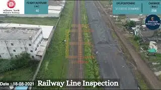 Railway Line Inspection #dronevideography #dronesurvey #droneinspection