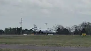 Cessna 550 Citation Bravo taking off from SVH to Rome, Georgia (RMG)