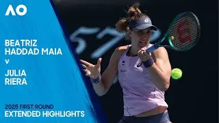 Beatriz Haddad Maia v Julia Riera Extended Highlights | Australian Open 2025 First Round