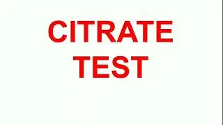 4. Citrate Utilization Test #MLTLectures