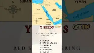 Red Sea ⛵🌊Bordering Countries #redsea #yemen #egypt #upsc #prelims #map