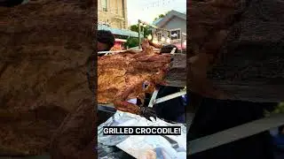 GIANT CROCODILE GRILL! AMAZING!!! Thai Street Food