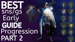 Throne and Liberty Best sns/gs early progression guide part 2(Best green, blue Gear skill rotations)