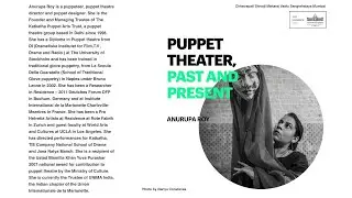 Puppet Theatre, Past and Present by Anurupa Roy