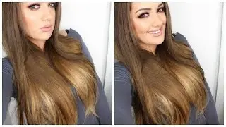 How I clip in my Luxury for Princess Extensions+ How I straighten my hair  | gkhairmakeup