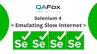 Selenium 4 - Emulating Slow Internet using Chrome DevTools