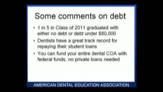 Financing A Dental Education - Paul Garrard