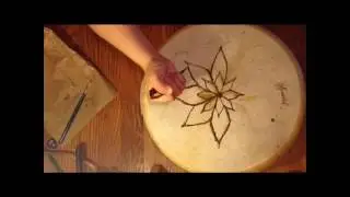 Henna on Frame Drum
