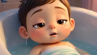 Little Boy Shower Song 🚿🧼 | Super Cute Bath Time Fun for Kids | 3D Cartoon