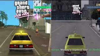 Gta 3 vs Gta Vice City  taxi missions