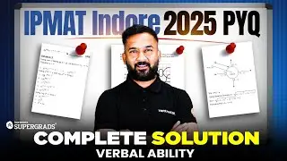 IPMAT Indore 2025 Previous Year Paper | Complete Solution | Verbal Ability 