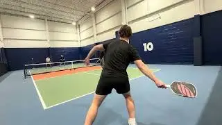 4.5 Pickleball Rec Match. Consistency, Counters and Net Control. Fun Game! Dan/Sam vs Alain/Jeremy 2