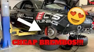 CHEAP BMW E46 BIG BRAKE KIT UPGRADE! PORSCHE BREMBOS!