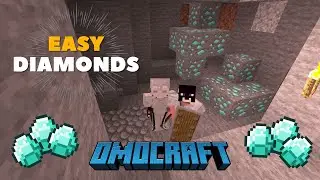 OMOCRAFT ABANDONED MINESHAFT AND DIAMOOOONDS! || MINECRAFT