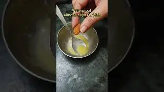 Waterproof Almond Kajal Recipe #homemade #kajal #diy