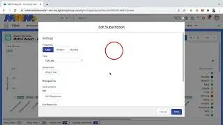 Subscribing to a Salesforce Report