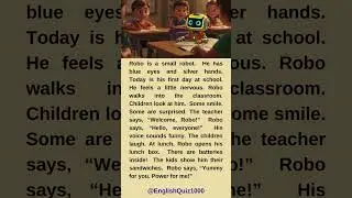 Robo&rsquo;s First Day at School- #englishstoryforkids
