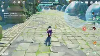 Bubble Speedster Avoid All Bubbles with Xiao | Genshin Impact