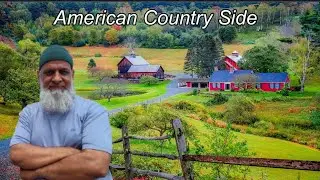 Driving through a Beautiful American Countryside
