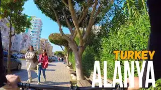 Аланья [4k] Махмутлар и окрестности Оба - Турция - Анталия | Виртуальная поездка на велосипеде